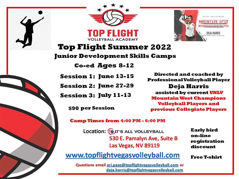 Top Flight Volleyball Academy Volleyball Clinics in Las Vegas