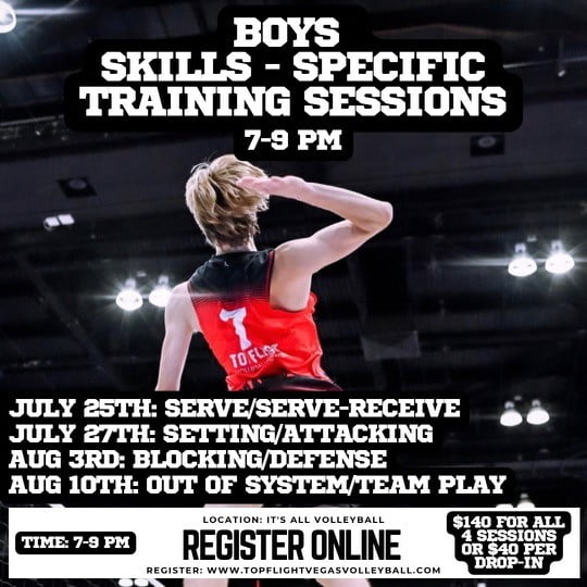 Top Flight Volleyball Academy Las Vegas 1 Place to Train