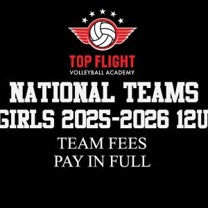 Girls 2025-2026 | 12U | Team Fees for National Teams (Modified Travel) – Pay In Full
